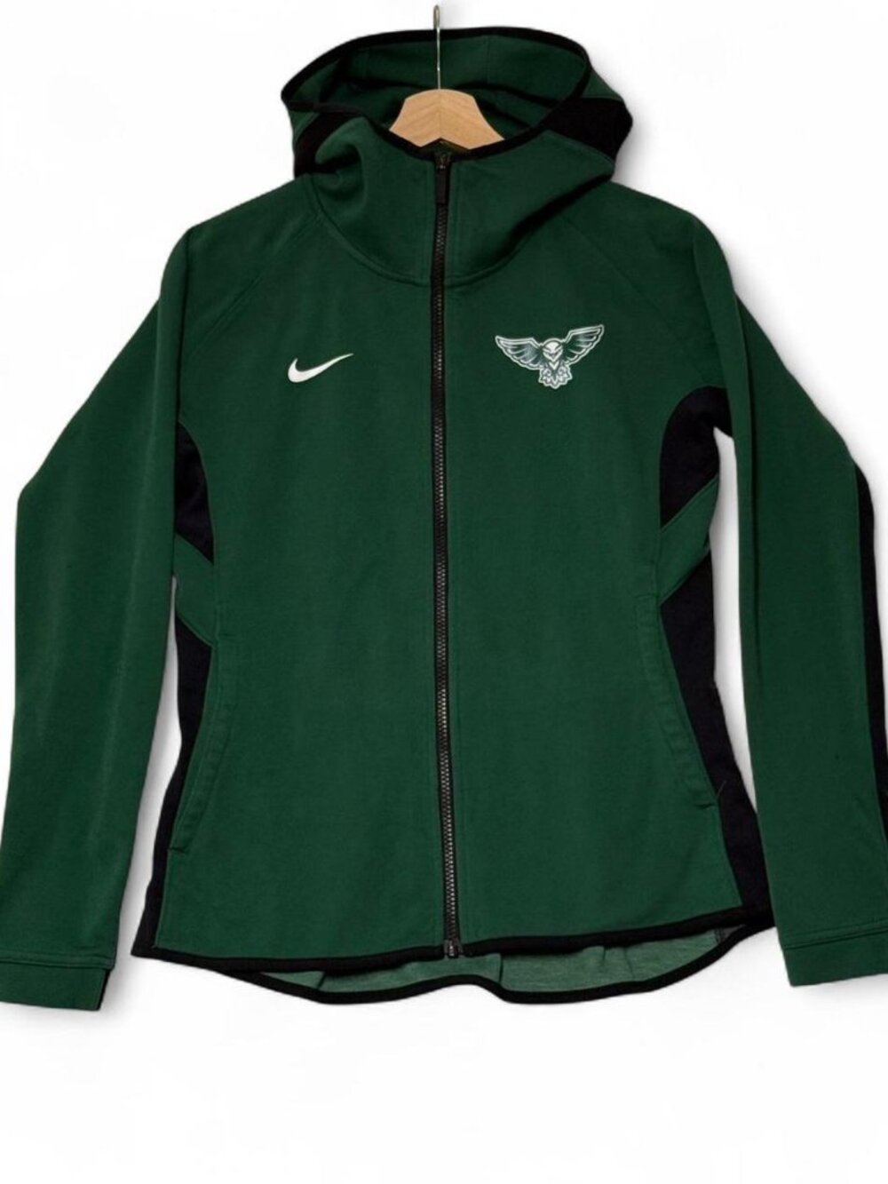 Nike DRI-FIT Hoodie Size M Green Full-Zip Showtime Performance Sweatshirt